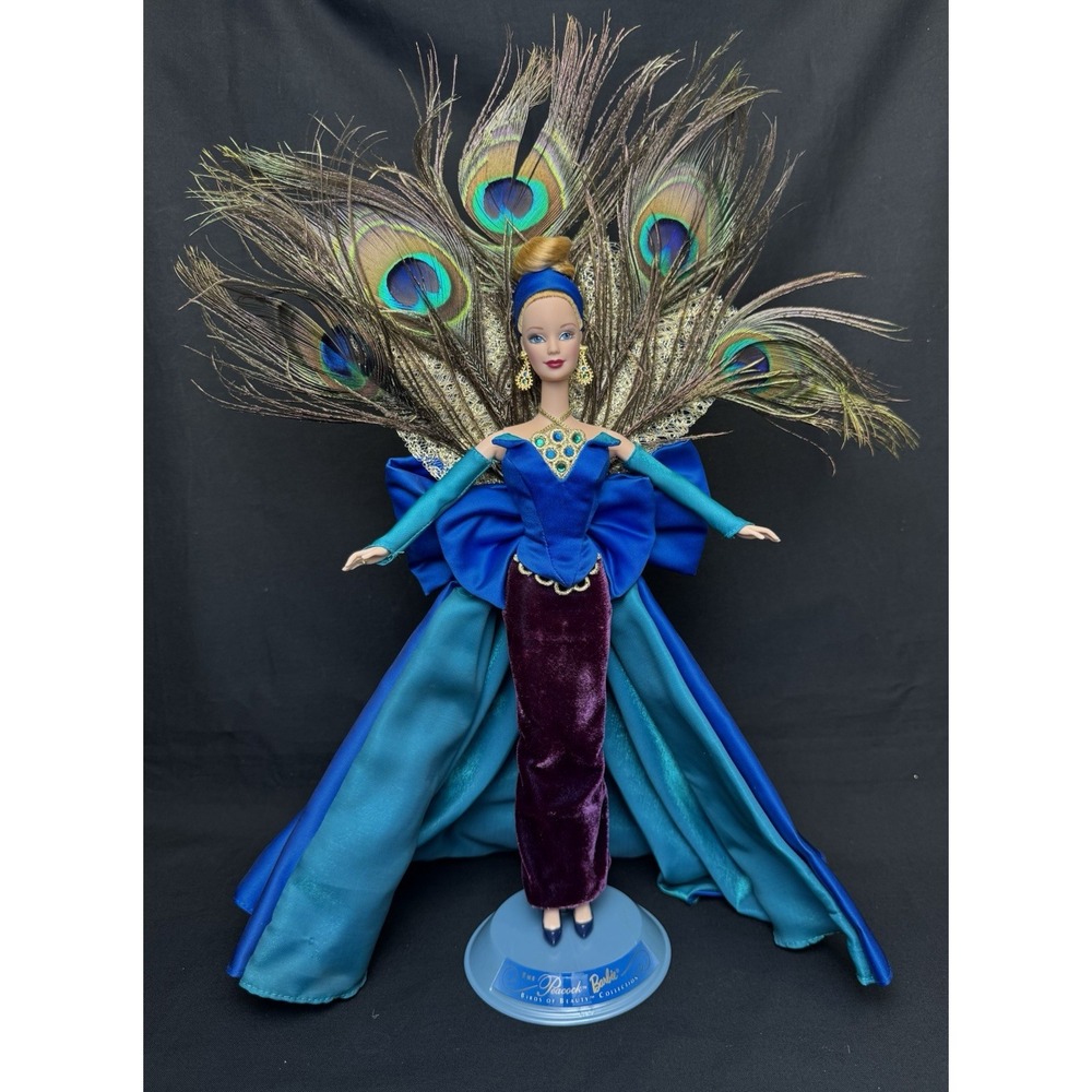 Vintage 1998 Birds Of Beauty Collection Peacock Barbie Doll By Mattel